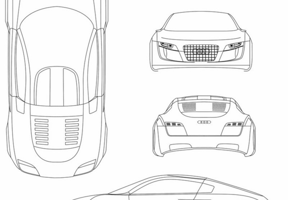 Audi RSQ (Audi PCQ) - drawings (figures) of the car